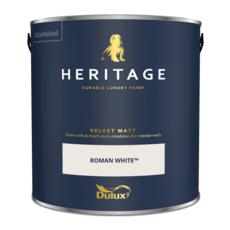 DULUX TRADE HERITAGE MATT ROMAN WHITE 2.5L