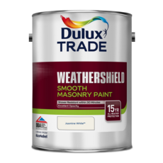 DULUX TRADE WEATHERSHIELD SMOOTH JASMINE WHITE  5LITRE