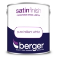 BERGER SATIN SHEEN BRILLIANT WHITE 2.5LITRES