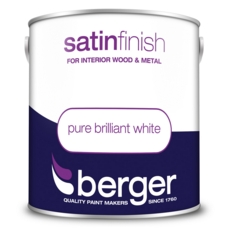 BERGER SATIN SHEEN BRILLIANT WHITE 2.5LITRES