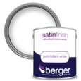 BERGER SATIN SHEEN BRILLIANT WHITE 2.5LITRES