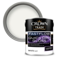 CROWN TRADE FAST FLOW GLOSS WHITE 5LITRE