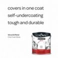 CROWN ONE COAT GLOSS BRILLIANT WHITE 2.5LITRE