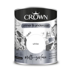 CROWN MULTI SURFACE PRIMER UNDERCOAT WHITE 750ML