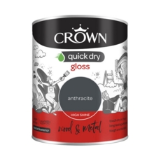 CROWN QUICK DRY GLOSS ANTHRACITE 750ML