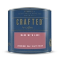 CROWN CRAFTED FLAT MATT EMULSION MADE WITH LOVE 125MLS