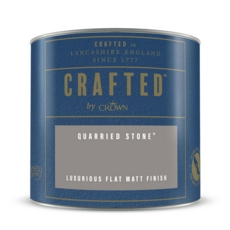 CROWN CRAFTED FLAT MATT EMULSION QUARRIED STONE 125MLS