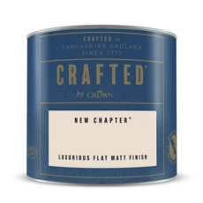 CROWN CRAFTED FLAT MATT EMULSION NEW CHAPTER 125MLS