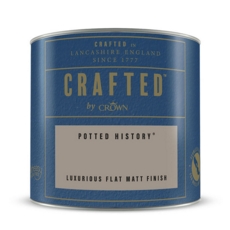 CROWN CRAFTED FLAT MATT EMULSION POTTED HISTORY 125MLS