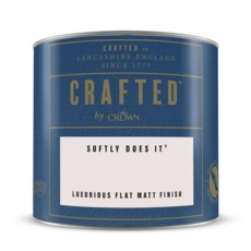 CROWN CRAFTED FLAT MATT EMULSION SOFTLY DOES IT 125MLS