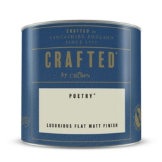 CROWN CRAFTED FLAT MATT EMULSION POETRY 125MLS