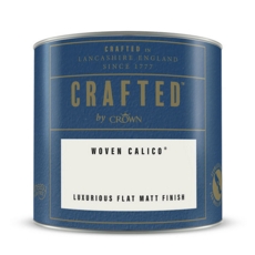 CROWN CRAFTED FLAT MATT EMULSION WOVEN CALICO 125MLS