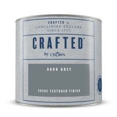 CROWN CRAFTED SUEDE EMULSION DARK GREY 125MLS