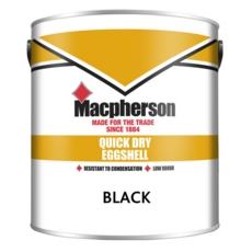 MACPHERSON QUICK DRY EGGSHELL BLACK 2.5LITRE