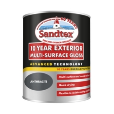 SANDTEX 10 YEAR MULTI SURFACE GLOSS ANTHRACITE 750ML