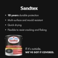 SANDTEX 10 YEAR MULTI SURFACE GLOSS BLACK 750ML