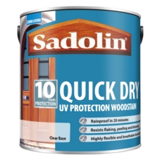 SADOLIN 10 YEAR QUICK DRY WOODSTAIN CLEAR BASE 2.5L
