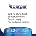 BERGER MATT EMULSION MEADOW HAZE 2.5L
