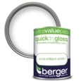 BERGER QUICK DRY GLOSS PURE BRILLIANT WHITE 1.25L