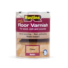 RUSTINS ACRYLIC FLOOR VARNISH SATIN 5LITRE