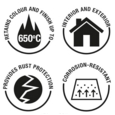 Rust-Oleum Stove & BBQ Paint Black Matt 400mls