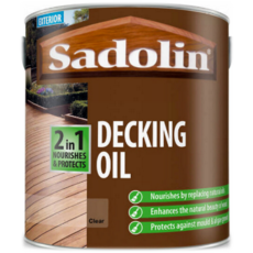 SADOLIN 2 IN ONE  DECKING OIL LIGHT OAK 2.5LITRE
