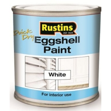 RUSTINS EGGSHELL WHITE QUICK DRY 250MLS