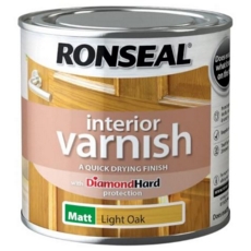 RONSEAL INTERIOR VARNISH MATT LIGHT OAK 750MLS