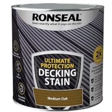 RONSEAL ULTIMATE DECKING STAIN MEDIUM OAK 2.5LT