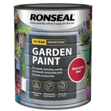 RONSEAL Garden Paint Moroccan Red 750ml