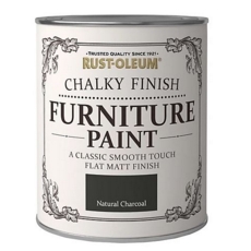 RUST-OLEUM CHALKY FURNITURE PAINT NATURAL CHARCOAL 125ML