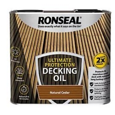 RONSEAL ULTIMATE DECKING OIL NATURAL CEDAR 2.5LITRE