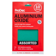 PRODEC ALUMINIUM OXIDE SHEETS ASSORTED 10 PACK
