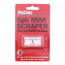 RODO CONTOURED PLASTIC SCRAPER BLADES (5PACK)