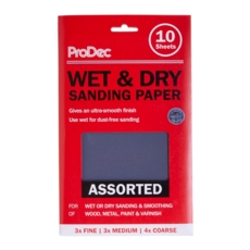 PRODEC WET & DRY SHEETS ASSORTED 10 PACK