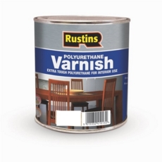 RUSTINS POLYURETHANE VARNISH SATIN TEAK LITRE
