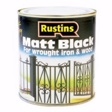 RUSTINS QUICK DRY MATT BLACK 2.5LITRE