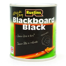 RUSTINS QUICK DRY BLACKBOARD BLACK LITRE
