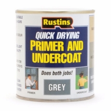 RUSTINS QUICK DRYING PRIMER UNDERCOAT GREY LITRE