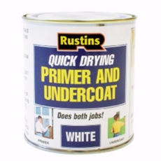 RUSTINS QUICK DRY PRIMER UNDERCOAT WHITE  LITRES