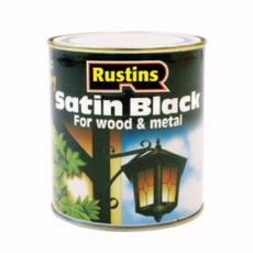 RUSTINS QUICK DRY SATIN BLACK 2.5LITRE