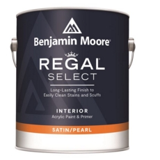 BENJAMIN MOORE REGAL SELECT SATIN/PEARL COLOUR (B1) 3.78L