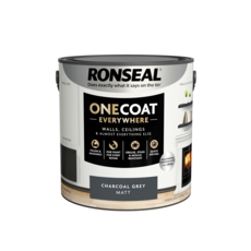 RONSEAL ONE COAT EVERYWHERE PAINT CHARCOAL GREY MATT 2.5L