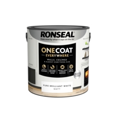 RONSEAL ONE COAT EVERYWHERE P AINT BRILLIANT WHITE MATT 2.5L