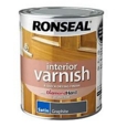 RONSEAL INTERIOR VARNISH SATIN GRAPHITE 750MLS