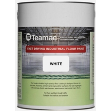 TEAMAC INDUSTRIAL FLOOR PAINT WHITE 5LITRE