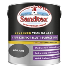 SANDTEX  10 YEAR SATIN MULTI SURFACE   ANTHRACITE 2.5L