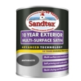 SANDTEX  10 YEAR SATIN MULTI SURFACE   ANTHRACITE 750ML