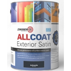 ZINSSER ALLCOAT EXT WATER BASED SATIN ANTHRACITE  litre