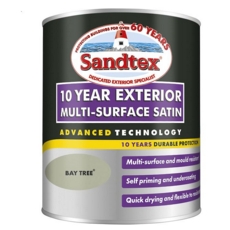 SANDTEX  10 YEAR SATIN MULTI SURFACE   BAY TREE 750ML